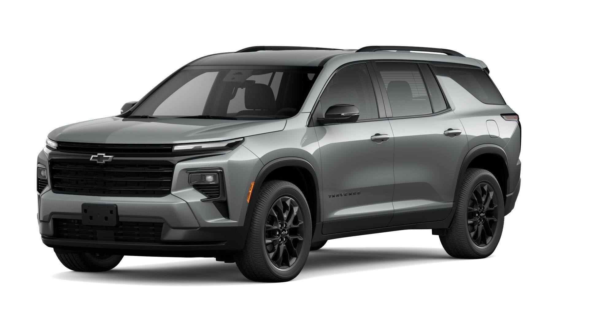 2026 Chevrolet Traverse LT in Sterling Gray Metallic — front three-quarter view