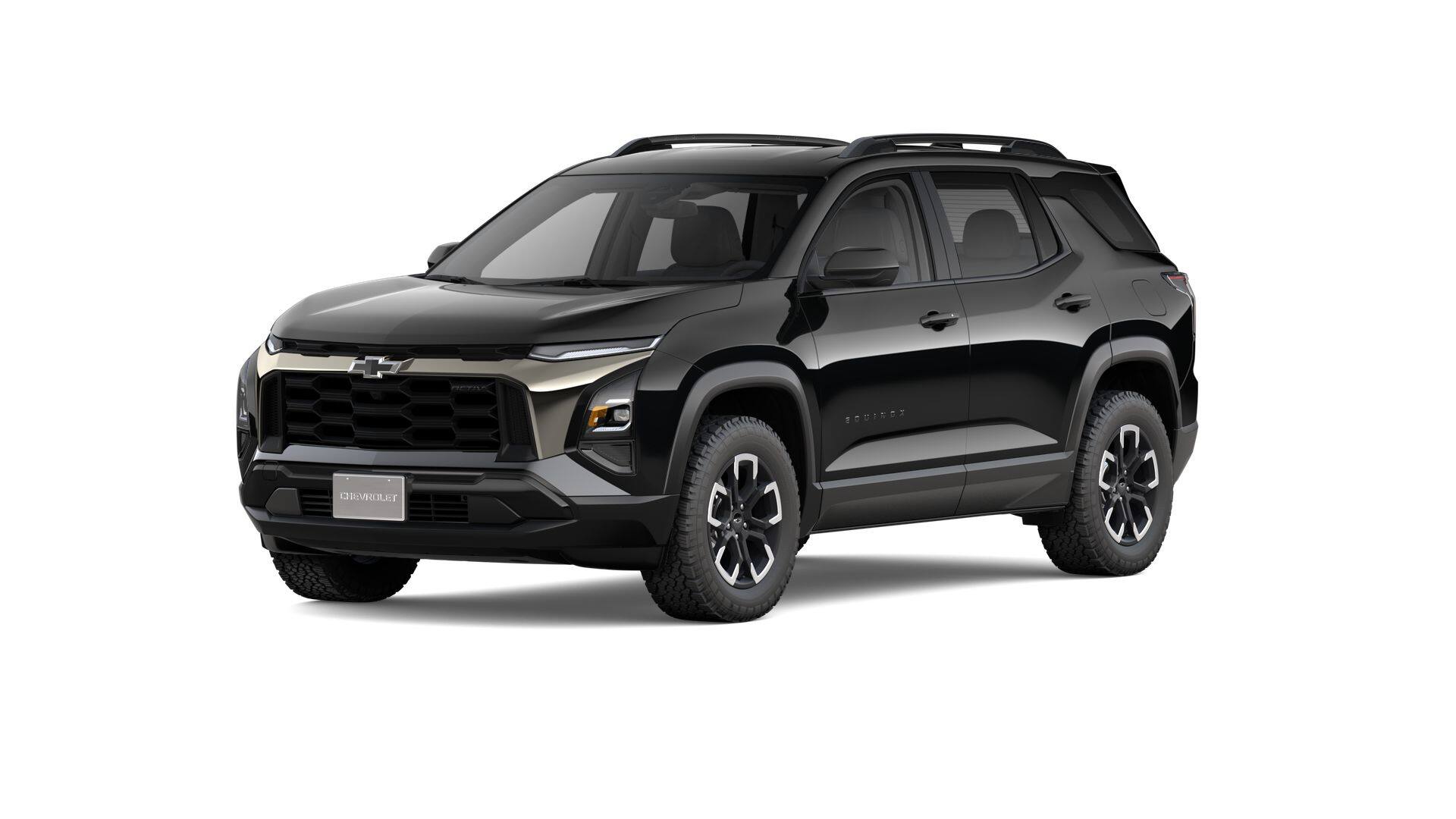 2026 Chevrolet Equinox ACTIV in Mosaic Black Metallic — front three-quarter view