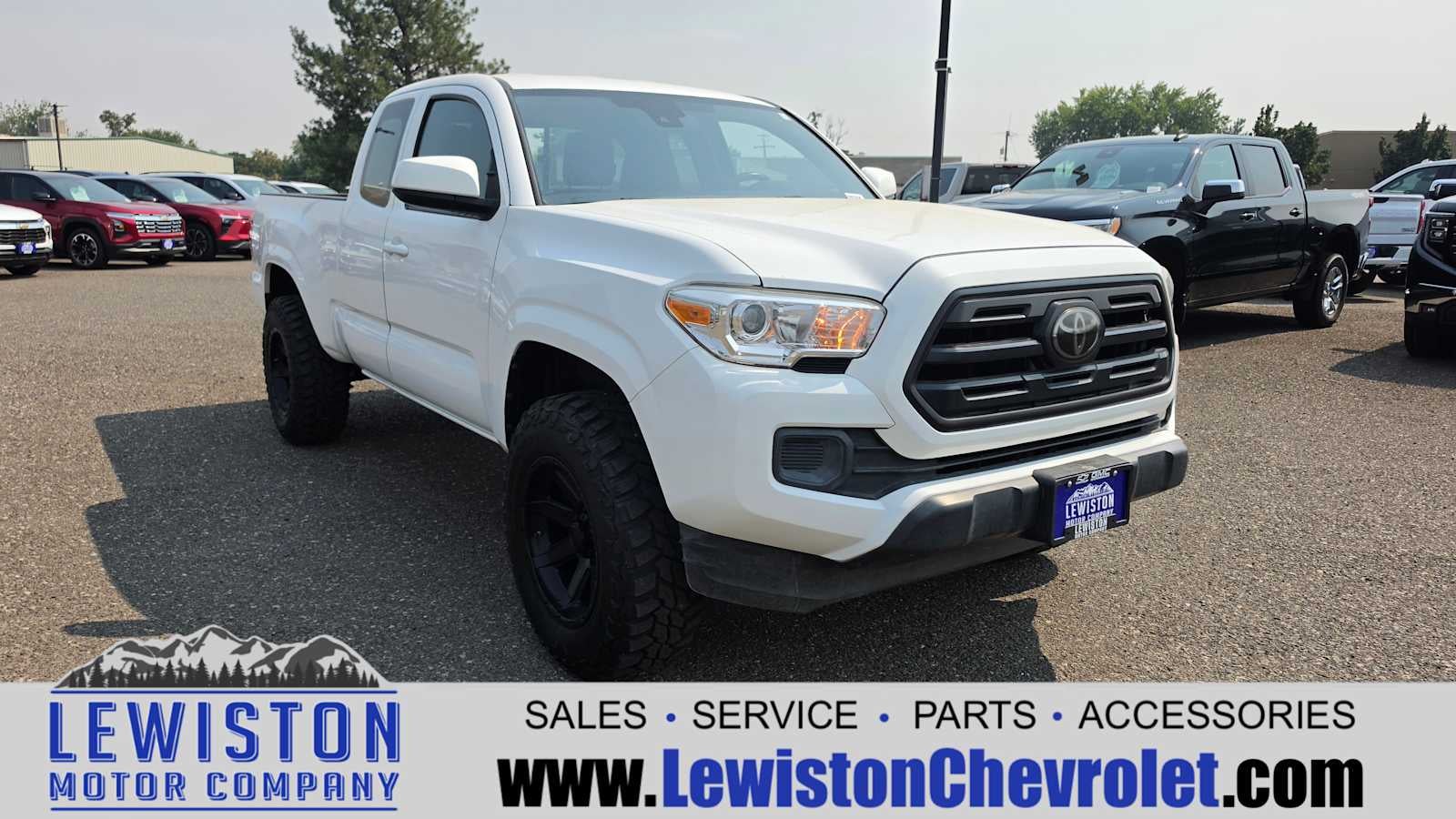 2018 Toyota Tacoma — rear three-quarter view