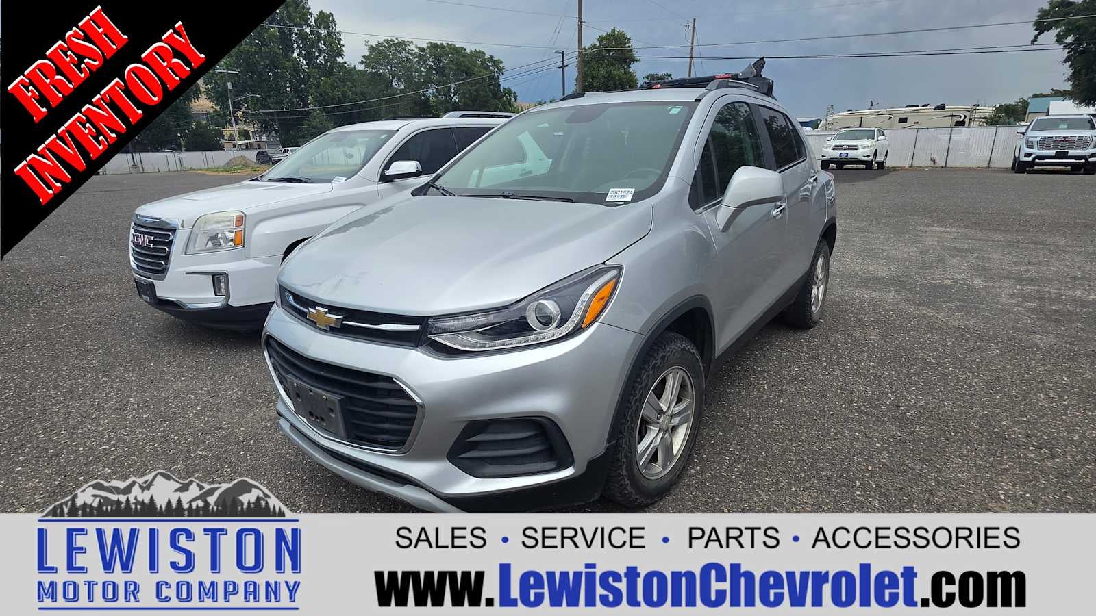 2018 Chevrolet Trax LT in Silver Ice Metallic — front three-quarter view